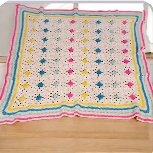 Colorful Handmade Crochet Baby Blanket